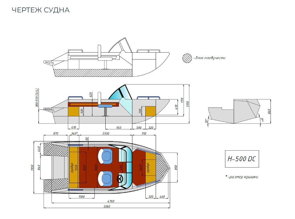 Алюминиевый катер Неман-500 DC Pro в Нижнем Новгороде