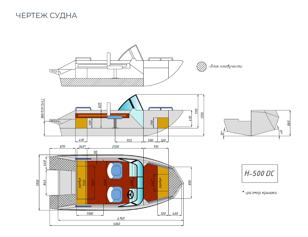 Алюминиевый катер Неман-500 DC (без покраски) в Нижнем Новгороде