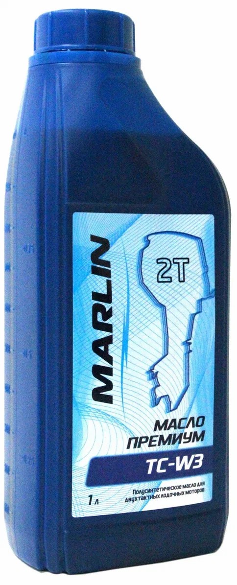 МАСЛО ПОЛУСИНТЕТИЧЕСКОЕ MARLIN ПРЕМИУМ 2Т, TC-W3, 1 ЛИТР в Нижнем Новгороде