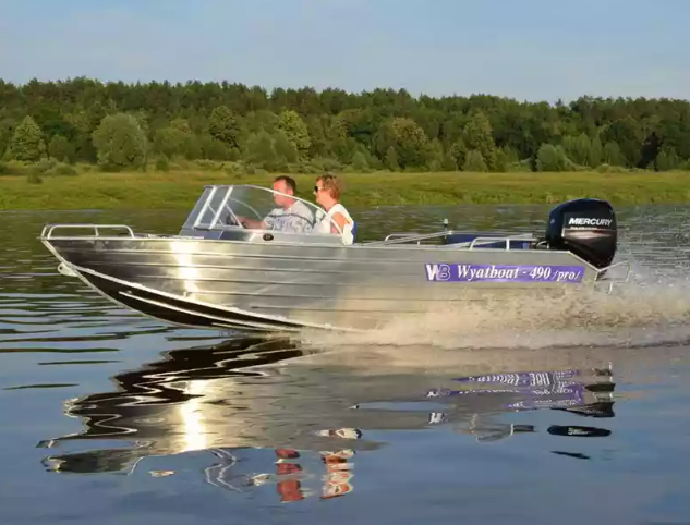 Алюминиевый катер Wyatboat-490 Pro водомет в Нижнем Новгороде