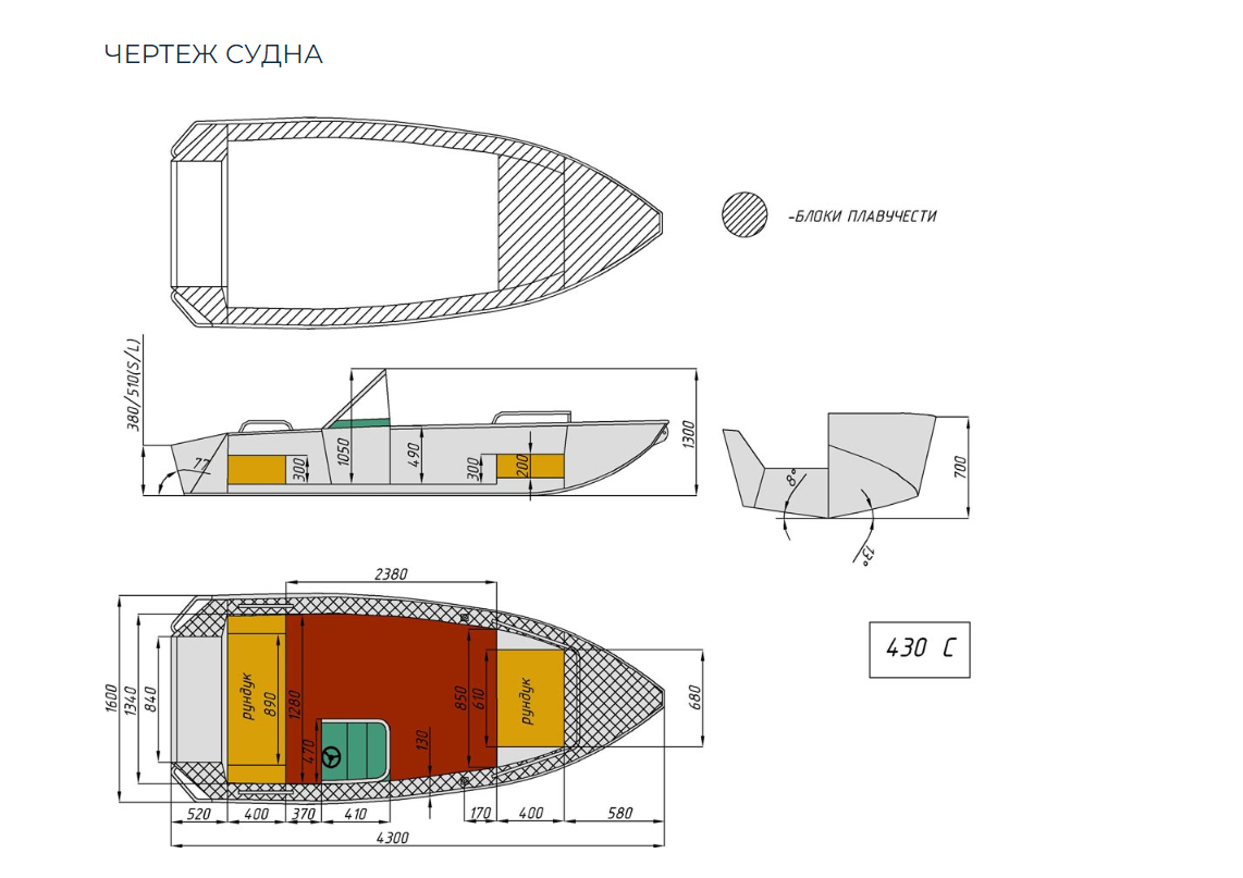 Алюминиевый катер Wyatboat-430 C в Нижнем Новгороде