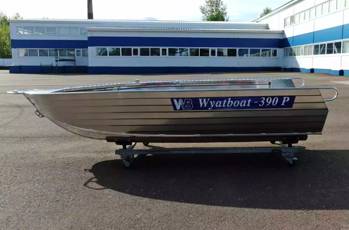 Алюминиевая лодка Wyatboat-390РМ увеличенный борт в Нижнем Новгороде