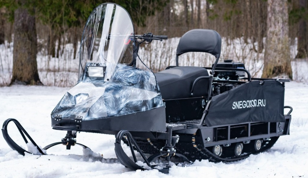 Миниснегоход Бурлак Егерь Экспедитор 15 л.с. , реверс, тормоз, капот белый в Нижнем Новгороде