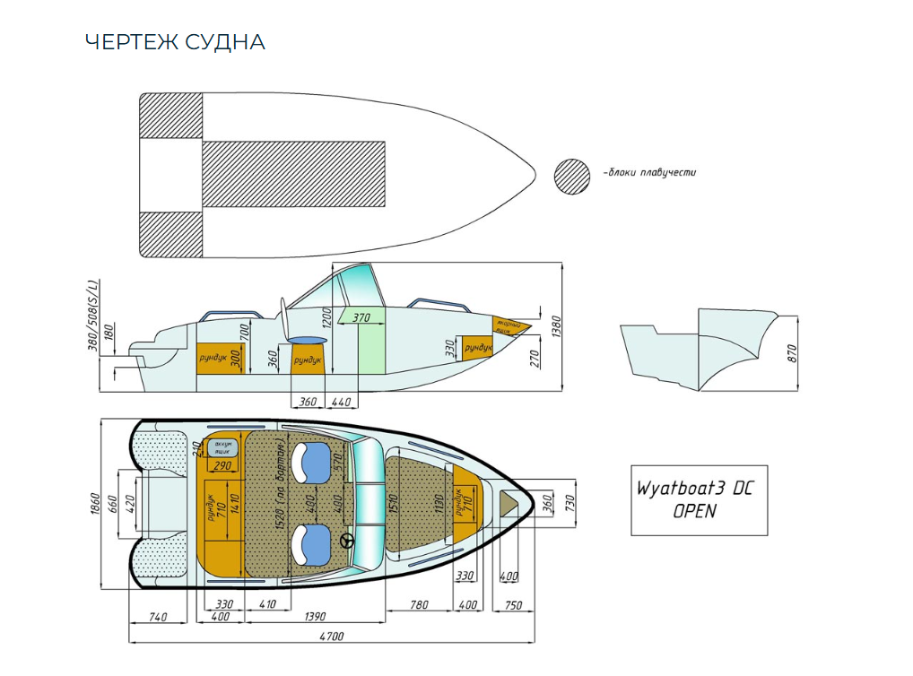 Стеклопластиковый катер Wyatboat-3 DC Open в Нижнем Новгороде