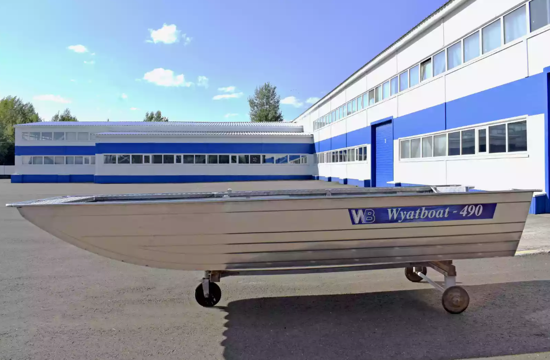 Алюминиевая лодка Wyatboat-490 Jonboat в Нижнем Новгороде