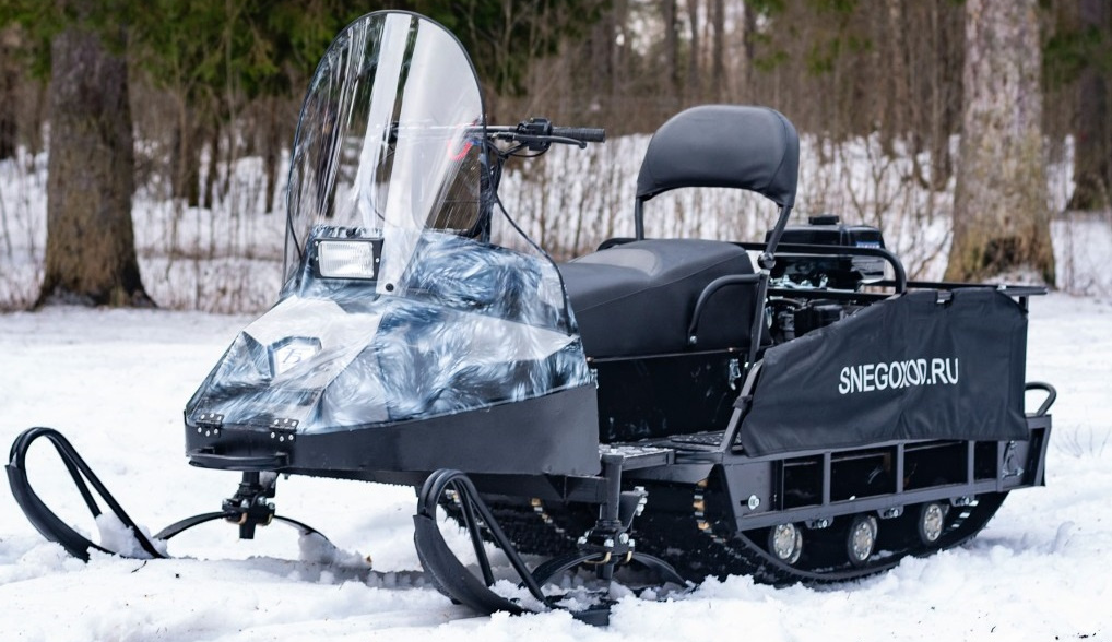 Миниснегоход Бурлак Егерь Экспедитор 15 л.с. , реверс, тормоз, капот белый в Нижнем Новгороде