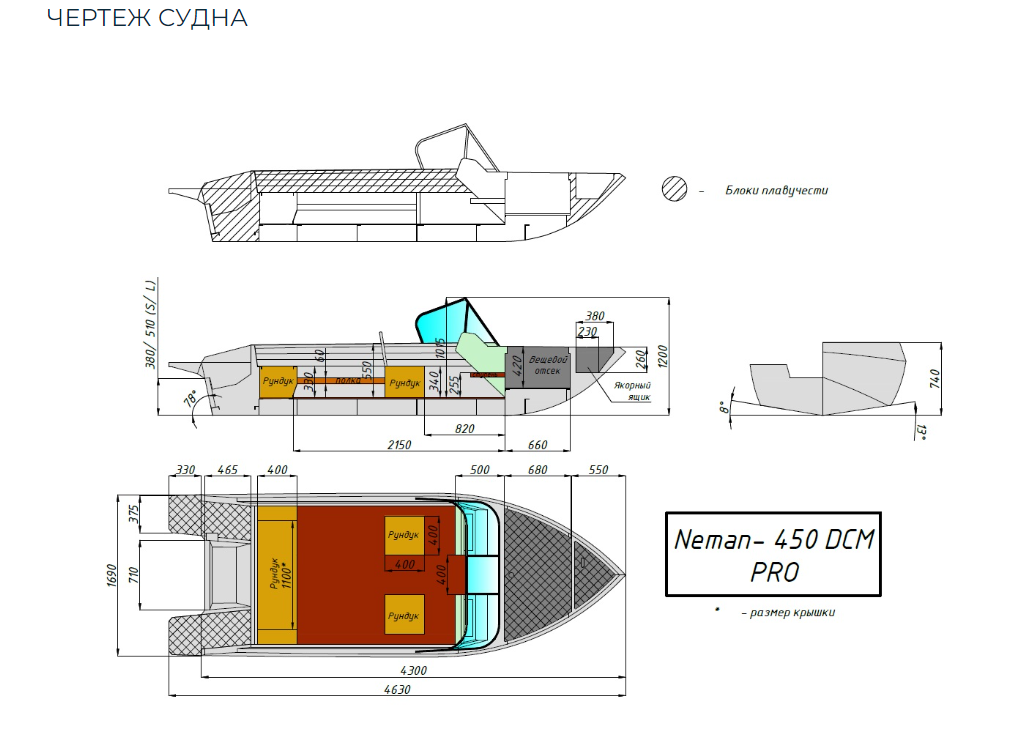 Алюминиевый катер Neman-450 DCM PRO в Нижнем Новгороде