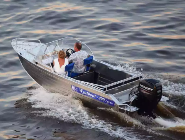 Алюминиевый катер Wyatboat-490 Pro водомет в Нижнем Новгороде