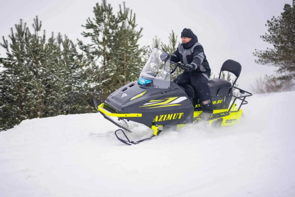 Миниснегоход Бурлак Азимут 24 л.с. , эл.запуск, реверс, тормоз гидравл, капот черный в Нижнем Новгороде