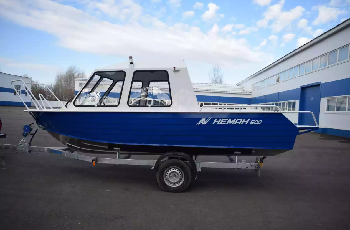 Алюминиевый катер Неман-500 (закрытая рубка) в Нижнем Новгороде