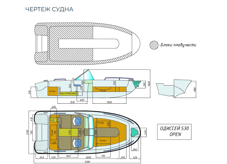 Стеклопластиковый катер Neman-530 Open в Нижнем Новгороде