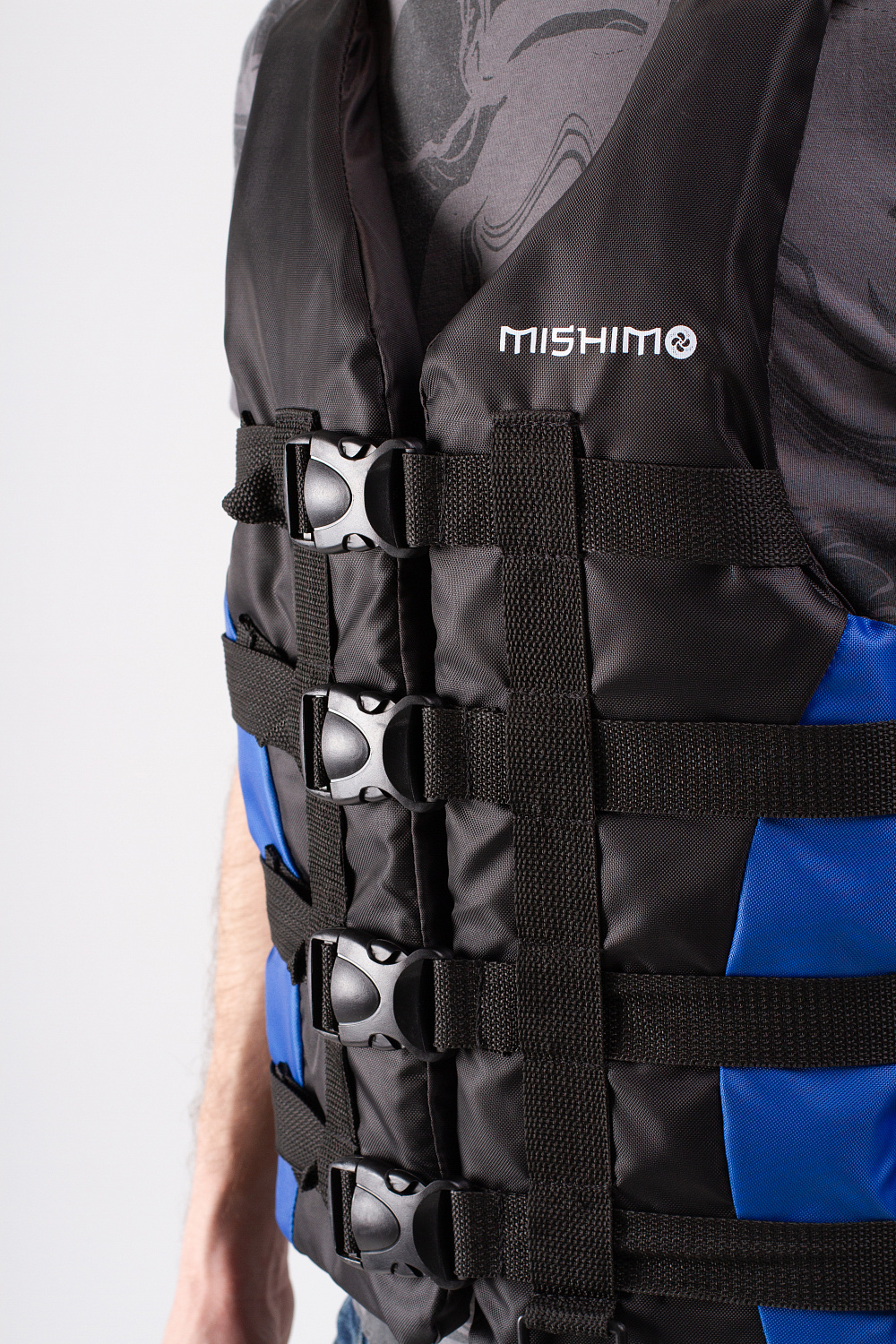 Жилет спасательный MISHIMO PRO Премиум качества Черно-синий в Нижнем Новгороде